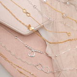 Pulseras Broche - Perlas Gold