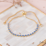 Pulseras Broche - Ojos Turcos Azul