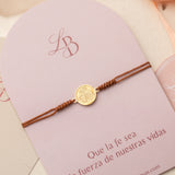 Pulseras Hilo Nudo - Medalla Virgen del Carmen