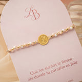 Pulseras Hilo Trenzada - Ángel de la Guarda Rosa