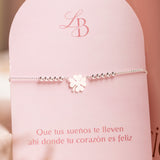 Pulseras Esfera - Trébol Silver