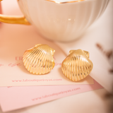 Aretes Mini - Shell Gold