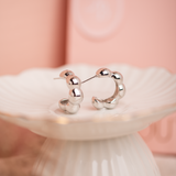 Argollas - Bubble Silver