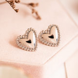Aretes Mini - Classic Heart Silver