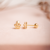 Aretes Mini - Flor Shine