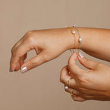 Pulseras Broche - Perlas Silver
