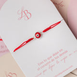 Pulseras Hilo Tejida - Ojo Turco Silver
