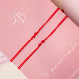 Pack Pulseras para Novios - Hilo Rojo del destino