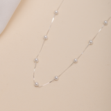 Collares - Pearl Drops Silver