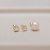 Aretes Mini - Corazón Full Shine