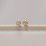 Aretes Mini - Corazón Shine