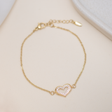 Pulseras Broche - Corazón Shine