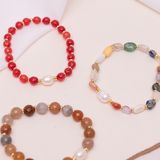 Pulseras Full Cuarzos - Venturina Café