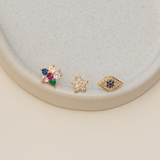 Aretes Mini- Roseta Full Color