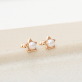 Aretes Mini - Abridores Estrella Perlada