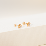 Aretes Mini - Abridores Estrella Cristal