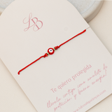 Pulseras Hilo Básicas - Ojo Turco Rojo