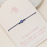 Pulseras Hilo Básicas - Ojo Turco Azul