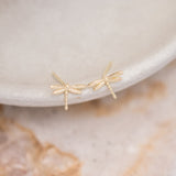 Aretes Mini - Libélula Dorada