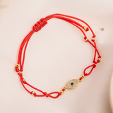 Pulseras Hilo Nudo - Ojo Turco Esferas