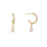 Argollas - Twist Mini Pearl
