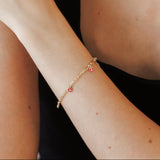Pulseras Broche - Ojos Turcos Rojos