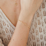 Pulseras Broche - Esferas Corazón