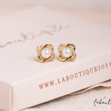 Aretes Mini - Flor y Perla