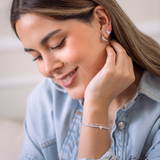 Aretes Mini - Perla y circoncitos Silver