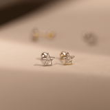 Aretes Mini - Estrellas Silver