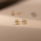 Aretes Mini - Estrellas Golden