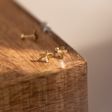 Aretes Mini - Cruz Golden