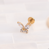 Piercing - Mariposa cristal