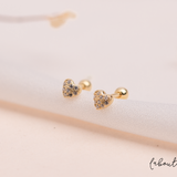 Arete Mini - Corazón circoncitos