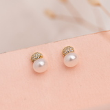 Aretes Mini - Perla y circoncitos