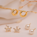 Aretes Mini - Coronita circoncitos