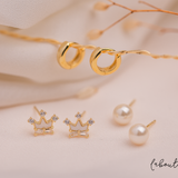 Aretes Mini - Perlas classic chic