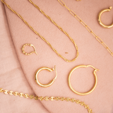 Argollas - Snake Gold L