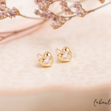 Aretes Mini - Corazón Cristal M