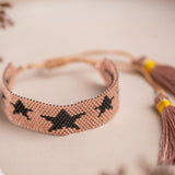 Pulseras Hilo Tejidas - Magic Star Rosa