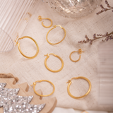 Argollas - Snake Gold XS