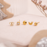 Aretes Mini - Punto de Luz Gold