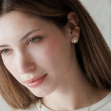 Aretes Mini - Perla Halo