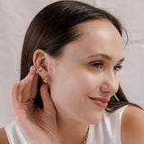 Aretes Mini- Bezel Star