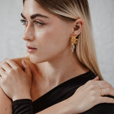 Maxi Aretes - Flor Cascada