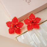 Maxi Aretes - Rubí Floral