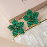 Maxi Aretes - Jade Floral
