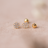 Aretes Mini - Flor Shine