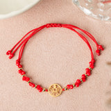 Pulseras Hilo Trenzada - Ángel de la Guarda Rojo