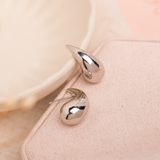 Argollas - Drop Hoops Silver S